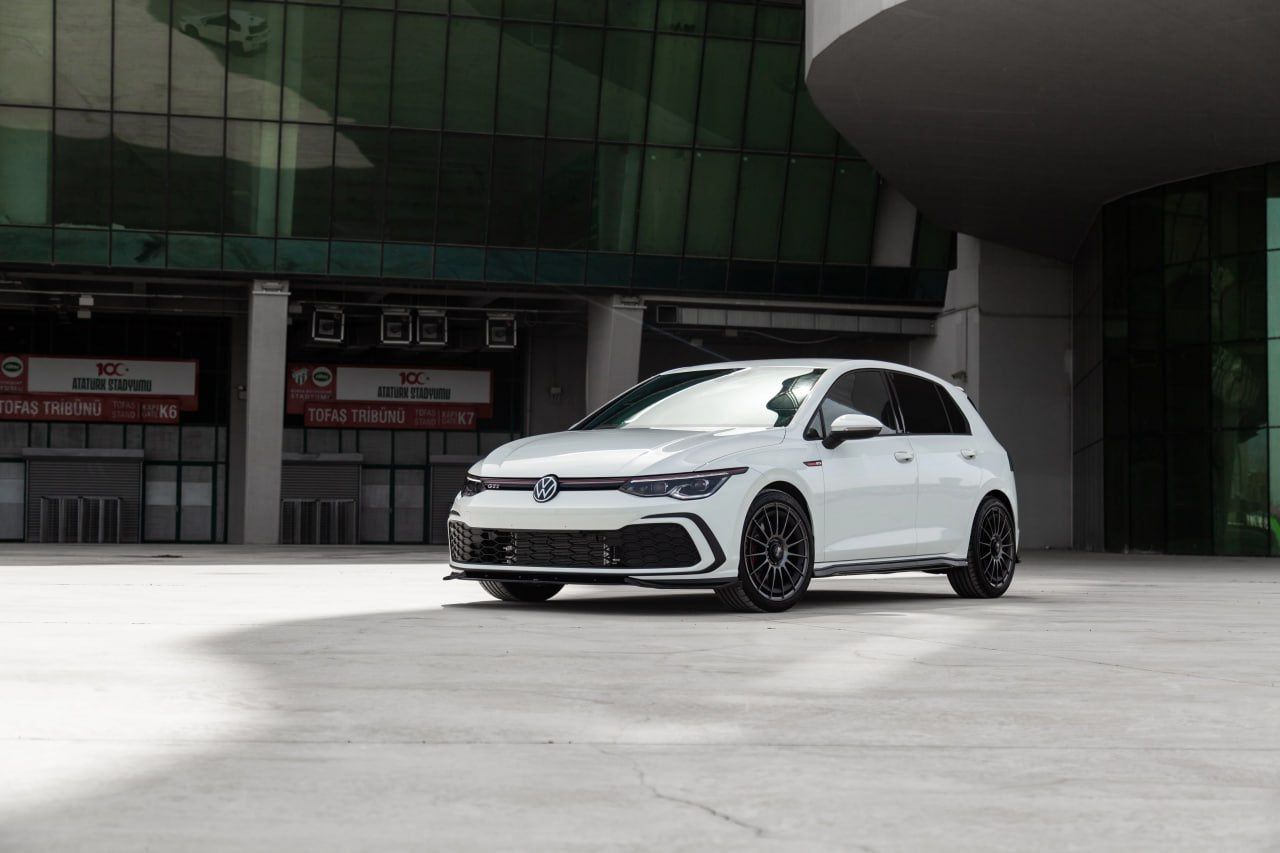 SPLITTER SUITABLE FOR VW GOLF 8 GTI GTD GTE RLINE GLOSSY BLACK 