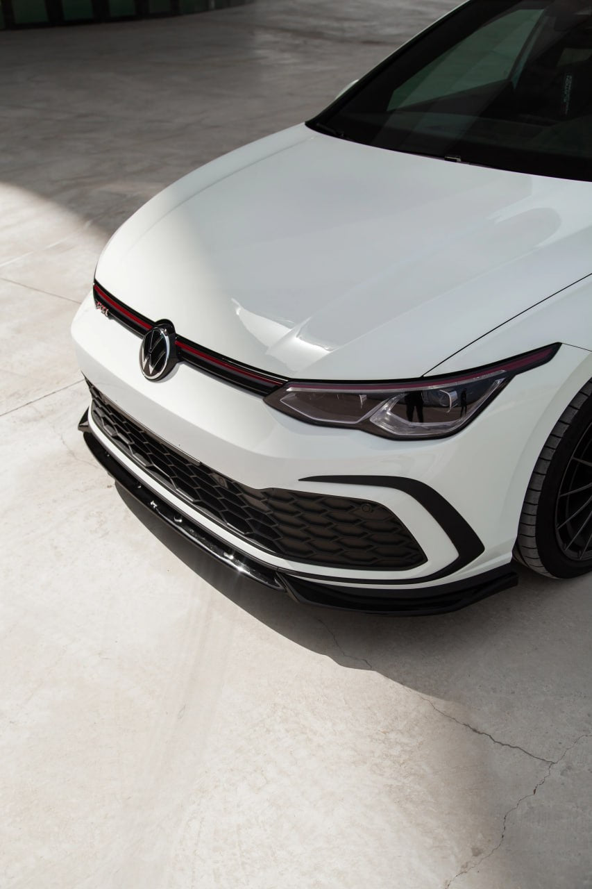 SPLITTER SUITABLE FOR VW GOLF 8 GTI GTD GTE RLINE GLOSSY BLACK 