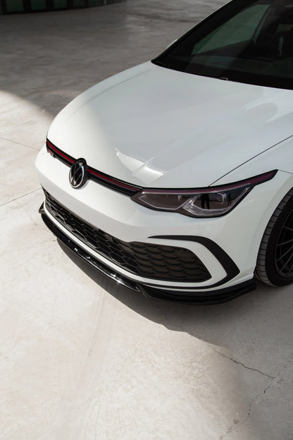 SPLITTER SUITABLE FOR VW GOLF 8 GTI GTD GTE RLINE GLOSSY BLACK 