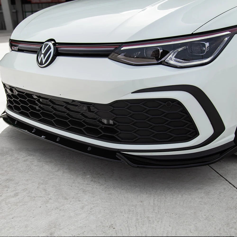 SPLITTER SUITABLE FOR VW GOLF 8 GTI GTD GTE RLINE GLOSSY BLACK 