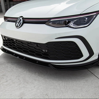 SPLITTER SUITABLE FOR VW GOLF 8 GTI GTD GTE RLINE GLOSSY BLACK 