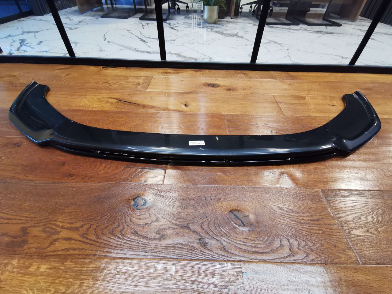 SPLITTER ADATTO PER AUDI A6 C8 2018+ S6 NERO LUCIDO 2 PEZZI