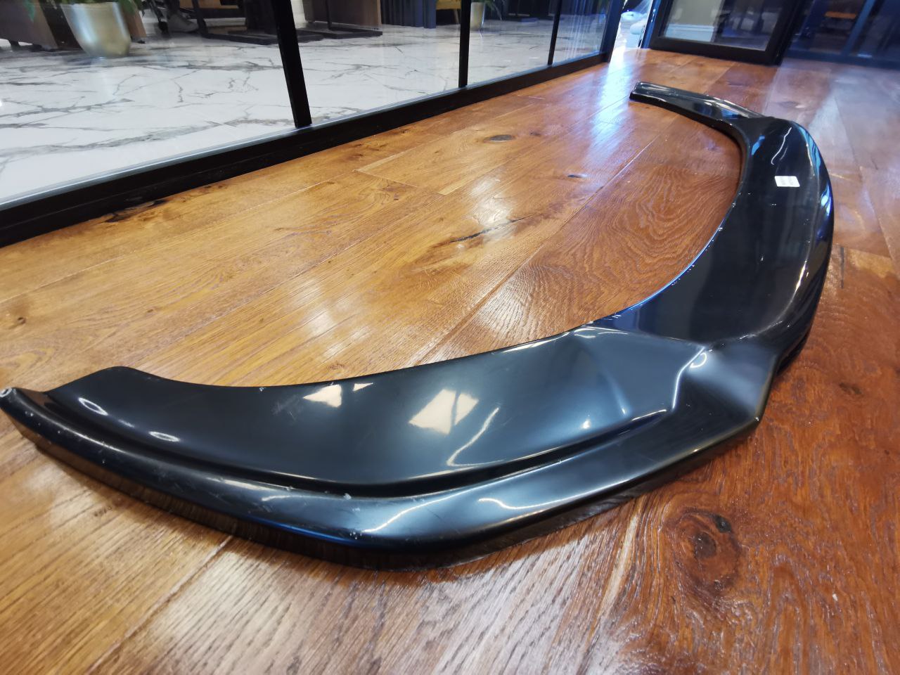 SPLITTER ADATTO PER AUDI A6 C8 2018+ S6 NERO LUCIDO 2 PEZZI