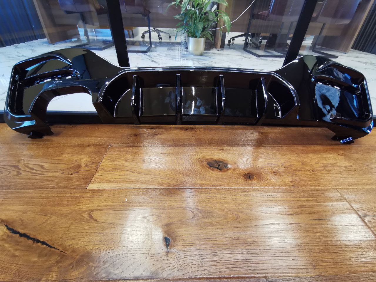 DIFFUSORE ADATTO PER BMW SERIE 1 F20 F21 MSPORT 2015-2019 2SX NERO LUCIDO