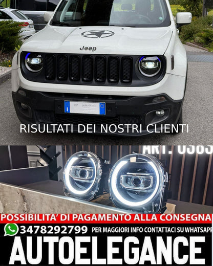 HEADLIGHTS SUITABLE FOR JEEP RENEGADE 2014-2021 FULL LED 