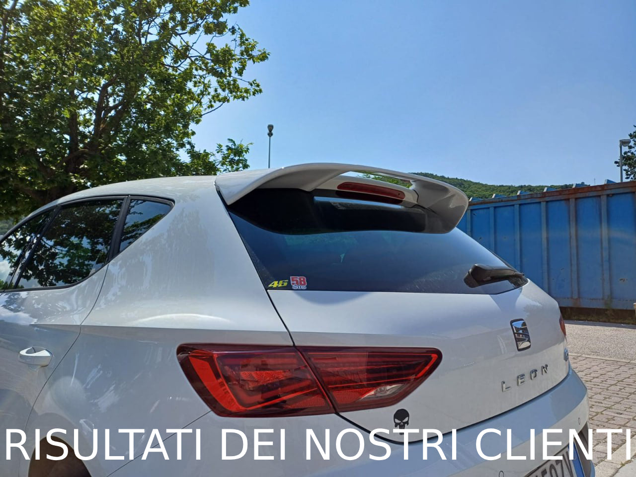 ROOF SPOILER SUITABLE FOR LEON 5F 5 DOORS 2012-2020 LOOK R300 ABS