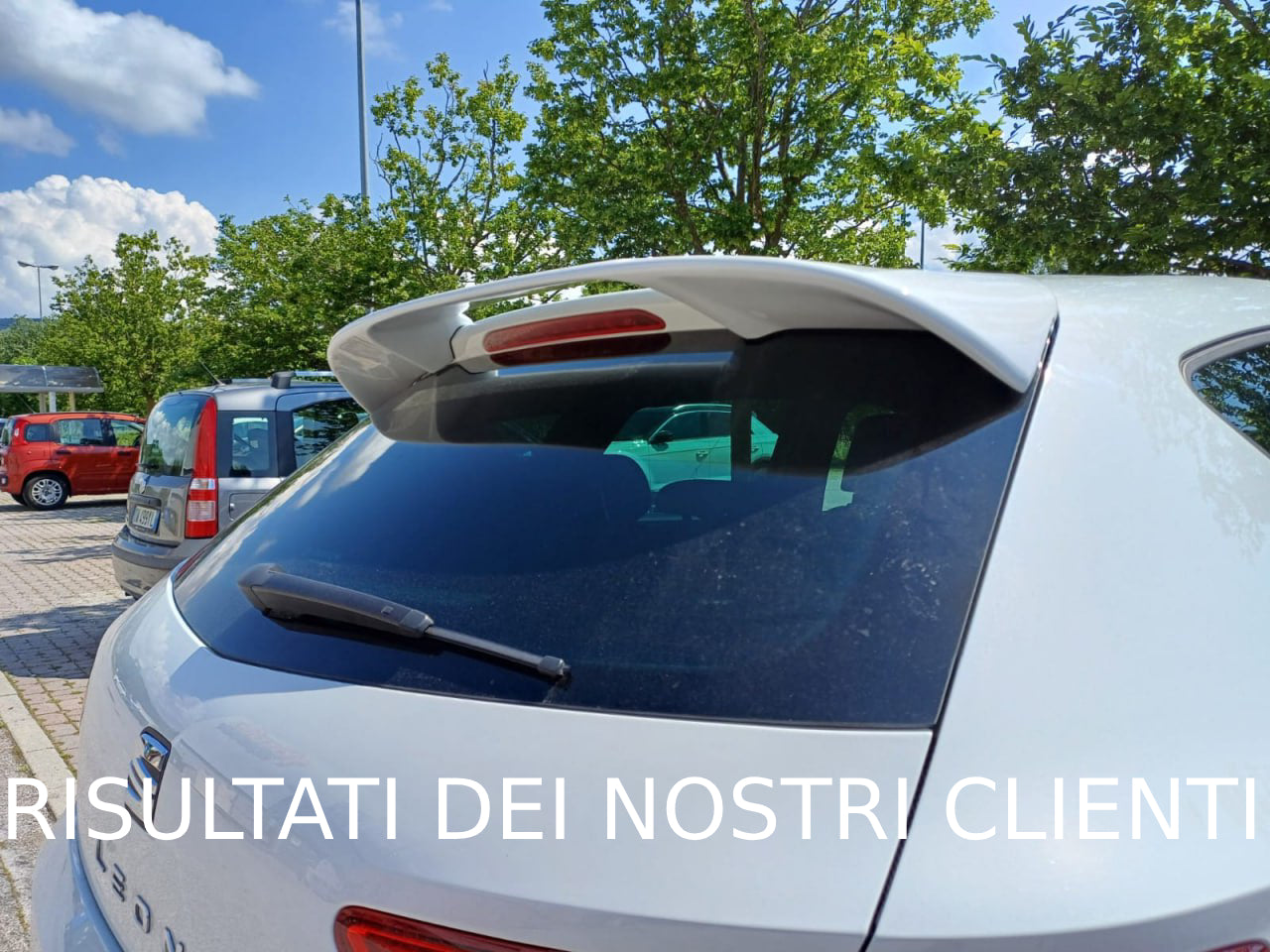 ROOF SPOILER SUITABLE FOR LEON 5F 5 DOORS 2012-2020 LOOK R300 ABS