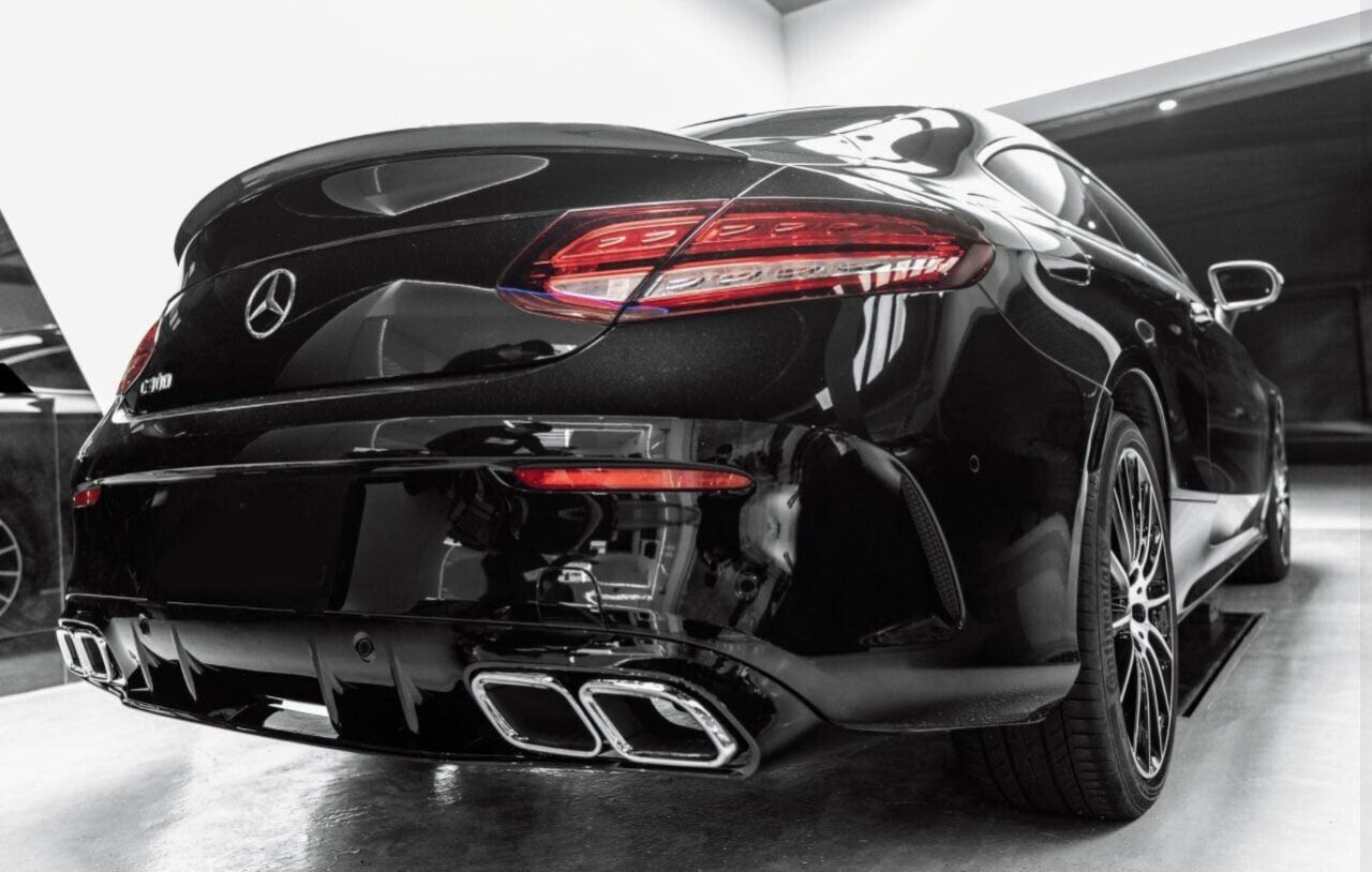 💎DIFFUSER SUITABLE FOR MERCEDES C CLASS C205 COUPE 2015-2020 AMG LOOK C63💎
