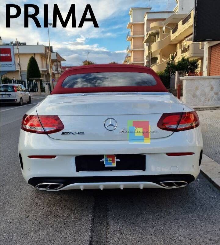 💎DIFFUSER SUITABLE FOR MERCEDES C CLASS C205 COUPE 2015-2020 AMG LOOK C63💎