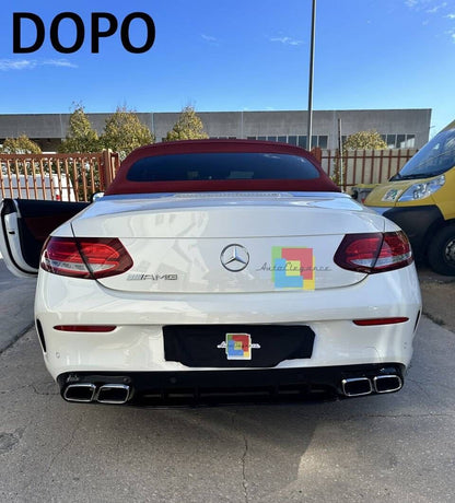 💎DIFFUSER SUITABLE FOR MERCEDES C CLASS C205 COUPE 2015-2020 AMG LOOK C63💎