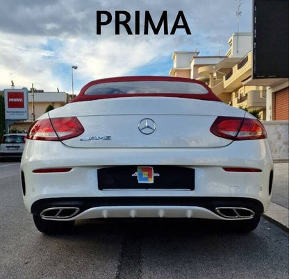 💎DIFFUSER SUITABLE FOR MERCEDES C CLASS C205 COUPE 2015-2020 AMG LOOK C63💎