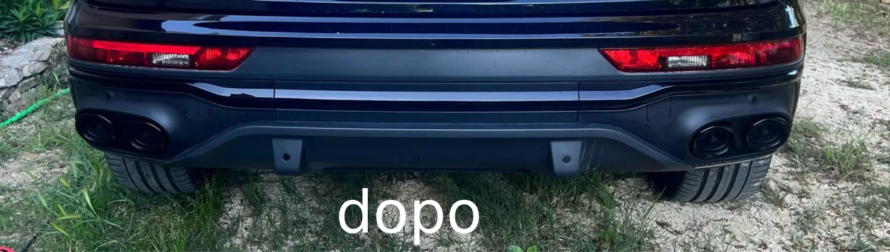 REAR DIFFUSER rear bumper abs suitable for Audi Q5 Sportback 2020+
