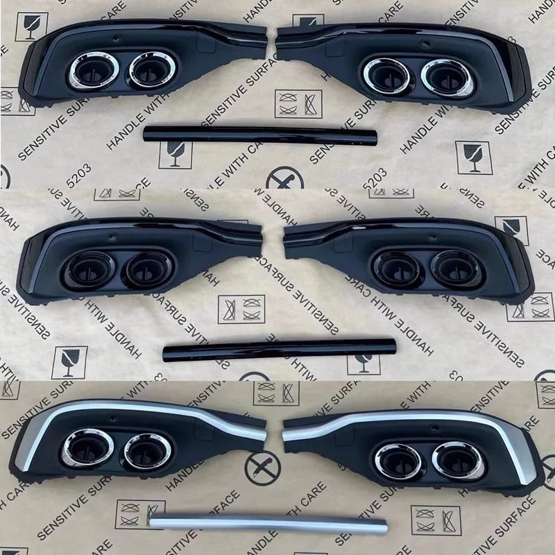 REAR DIFFUSER rear bumper abs suitable for Audi Q5 Sportback 2020+