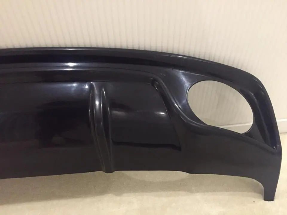 DIFFUSORE ADATTO PER AUDI A4 B8 2012-2015 SLINE LOOK RS4 GREZZO