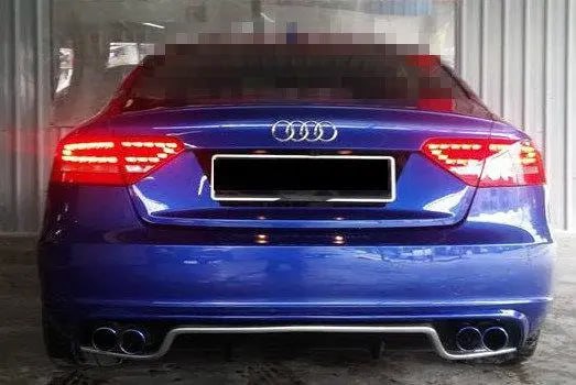 DIFFUSORE ADATTO PER AUDI A4 B8 2012-2015 SLINE LOOK RS4 GREZZO