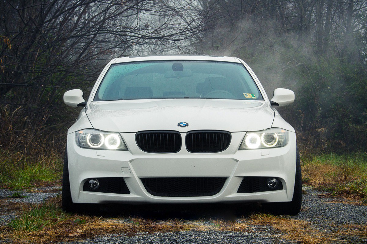 Paraurti anteriore adatto per BMW Serie 3 E90 E91 Berlina Touring (2004-2008) LCI Design