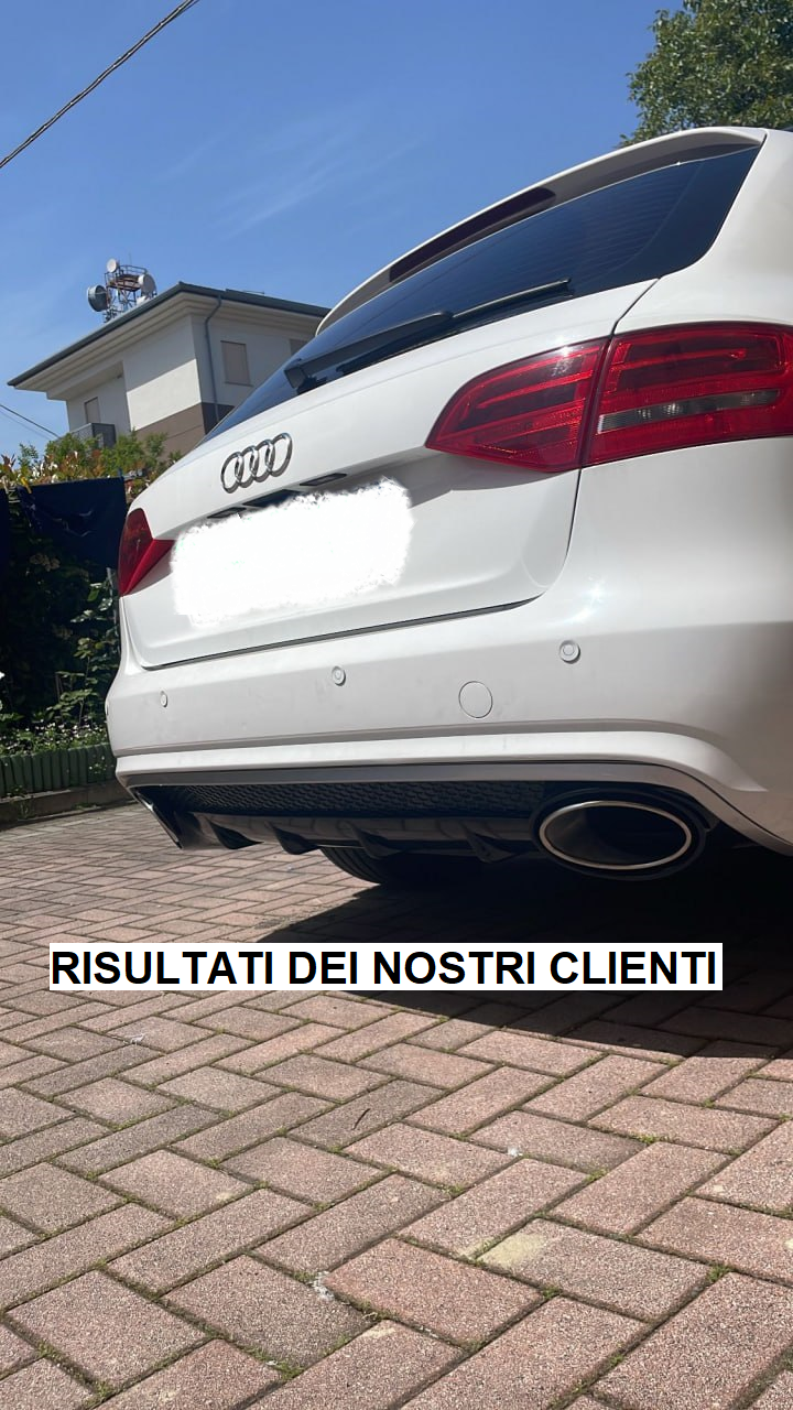 DIFFUSORE ADATTO PER AUDI A4 B8 2011-2015 LIFT STANDARD LOOK RS4 DESIGN SPORTIVO