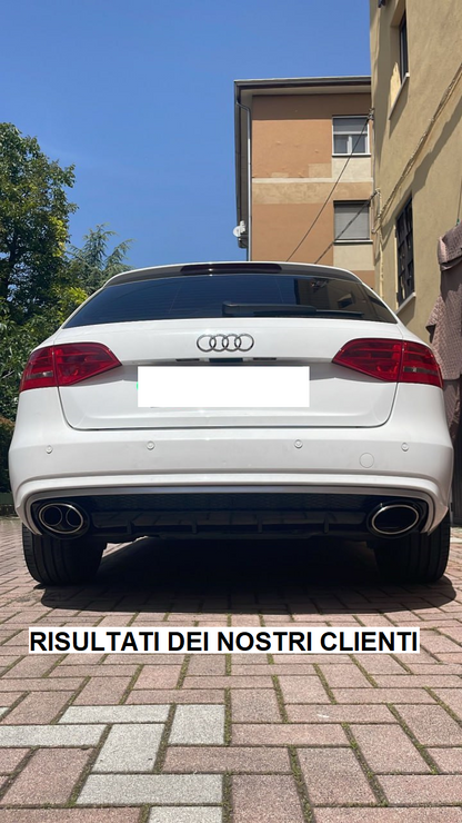 DIFFUSORE ADATTO PER AUDI A4 B8 2011-2015 LIFT STANDARD LOOK RS4 DESIGN SPORTIVO