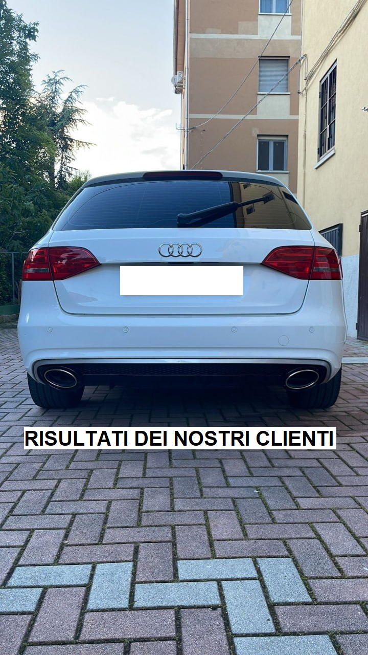 DIFFUSORE ADATTO PER AUDI A4 B8 2011-2015 LIFT STANDARD LOOK RS4 DESIGN SPORTIVO
