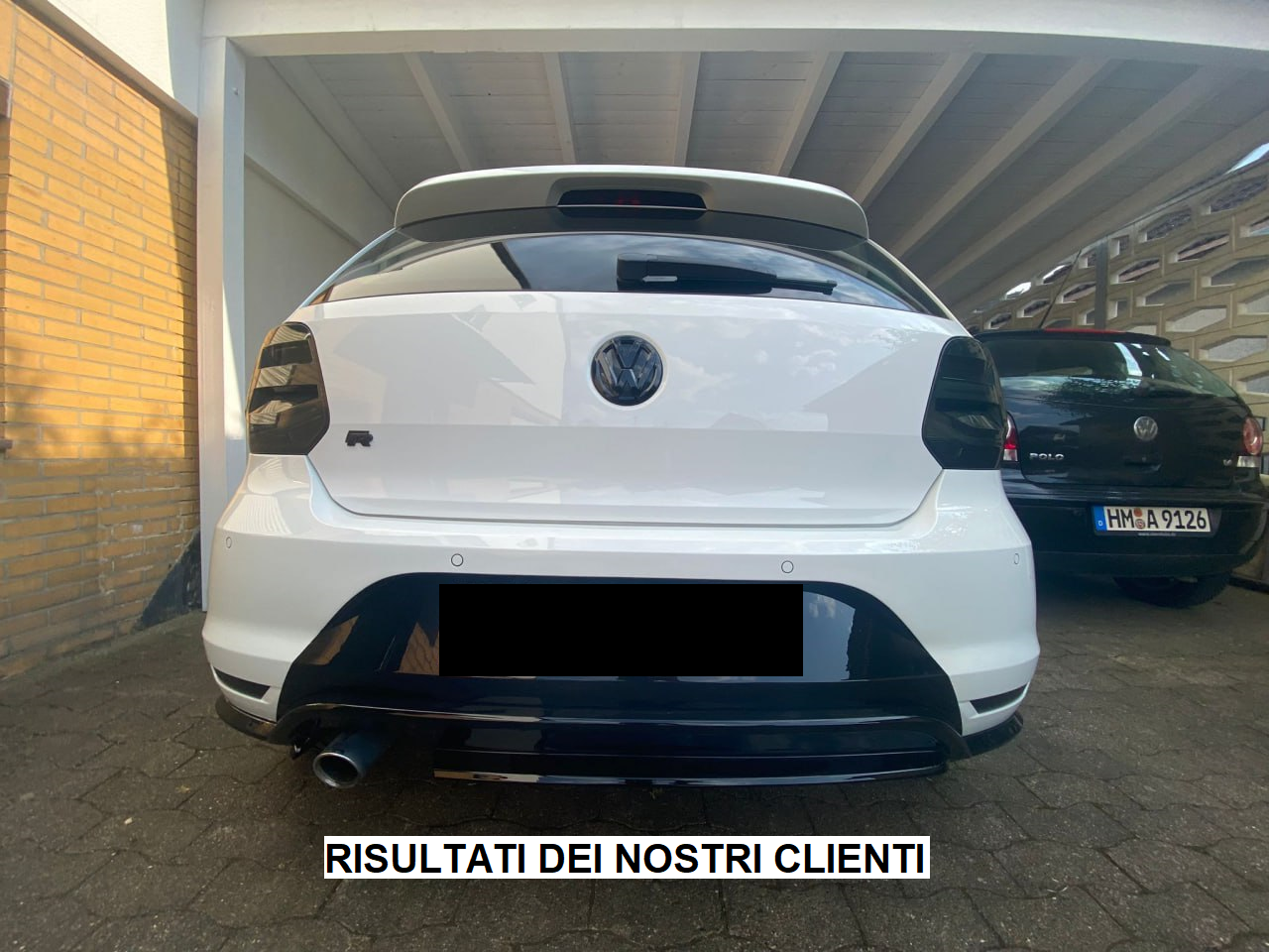 PARAURTI POSTERIORE Polo 6R 6C 2009-2018 Look GTI Bumper
