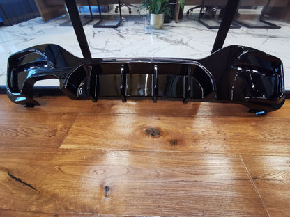 DIFFUSORE ADATTO PER BMW SERIE 1 F20 F21 MSPORT 2015-2019 2SX NERO LUCIDO
