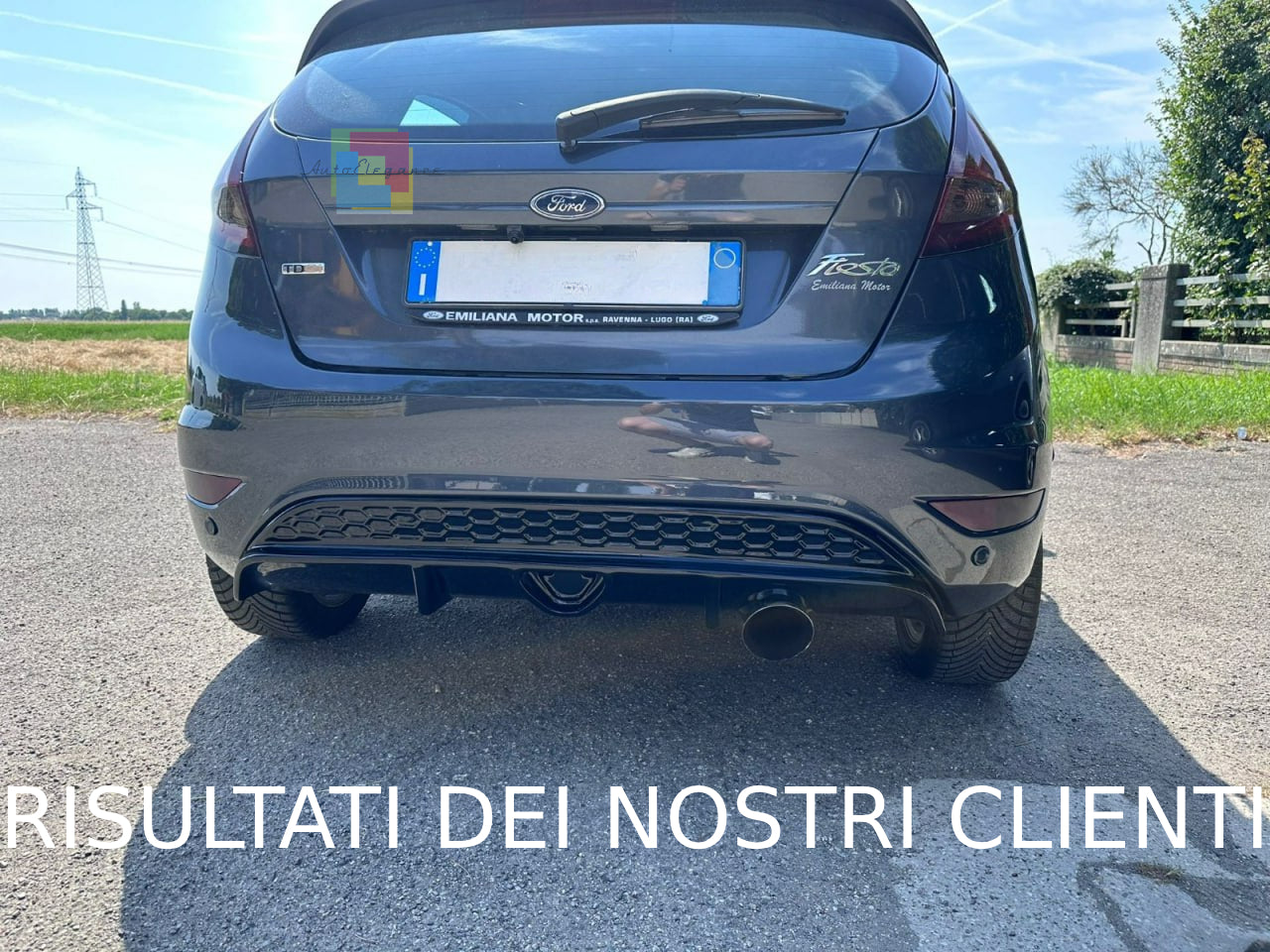 UNDER BUMPER ST LOOK FOR FORD FIESTA MK7 2008-2017 ABS / PLASTIC DIFFUSER 