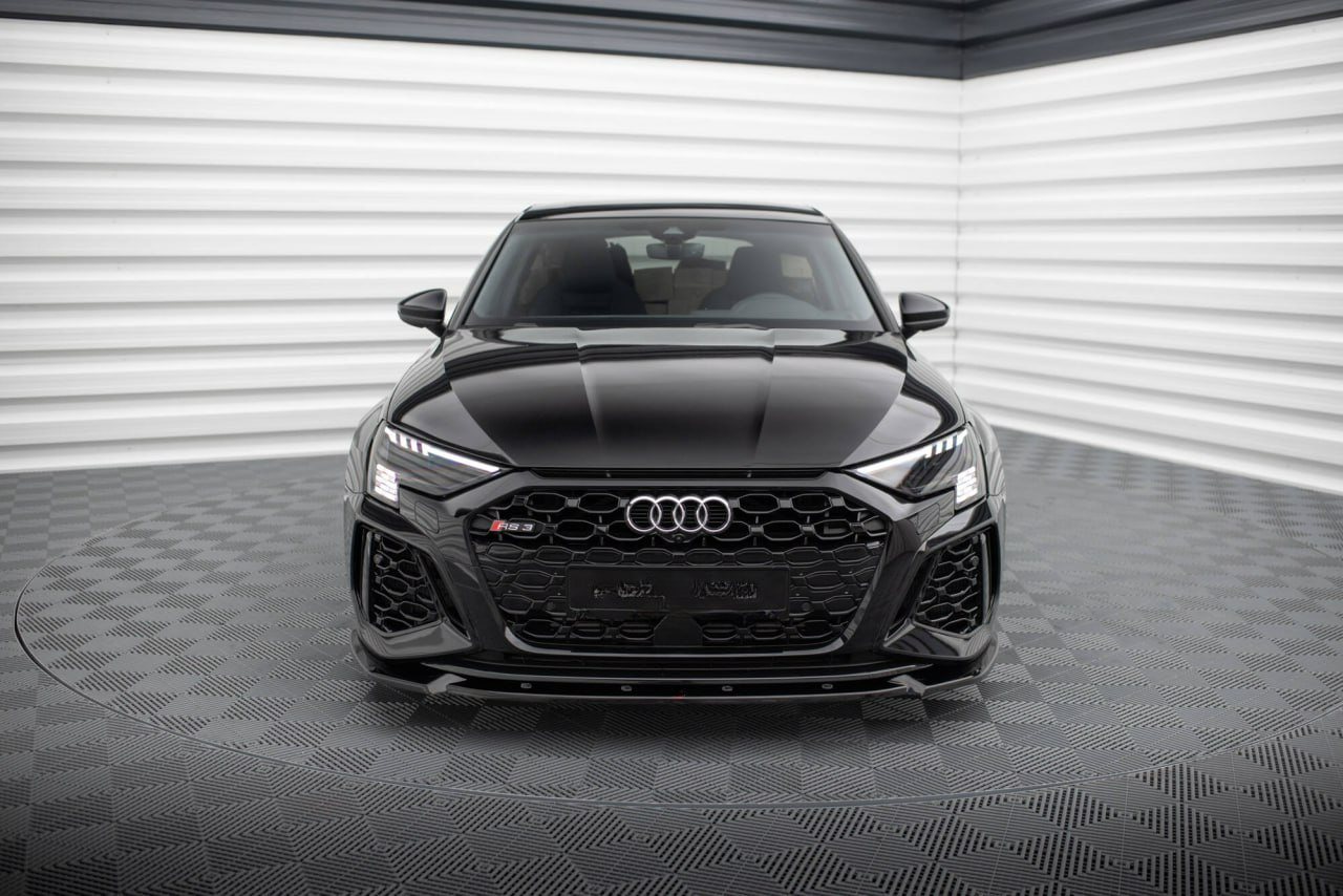 SPLITTER ADATTO PER AUDI A3 8Y 2020+ RS3 NERO LUCIDO