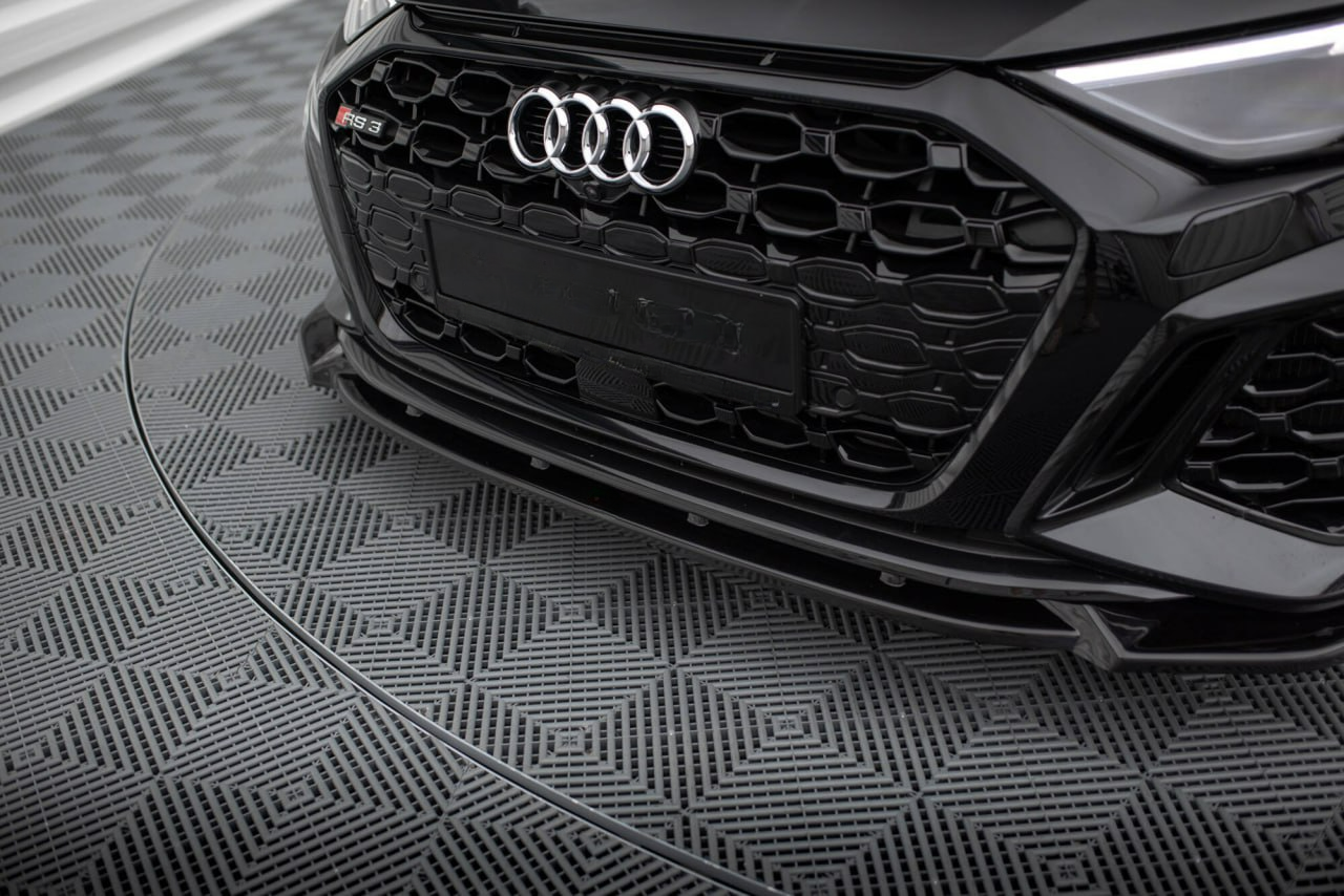 SPLITTER ADATTO PER AUDI A3 8Y 2020+ RS3 NERO LUCIDO