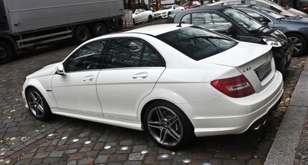 SPOILER SUITABLE FOR MERCEDES C CLASS C204 COUPE 2011-2014 GLOSSY BLACK