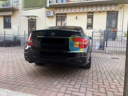 SPOILER SUITABLE FOR MERCEDES C CLASS C204 COUPE 2011-2014 GLOSSY BLACK