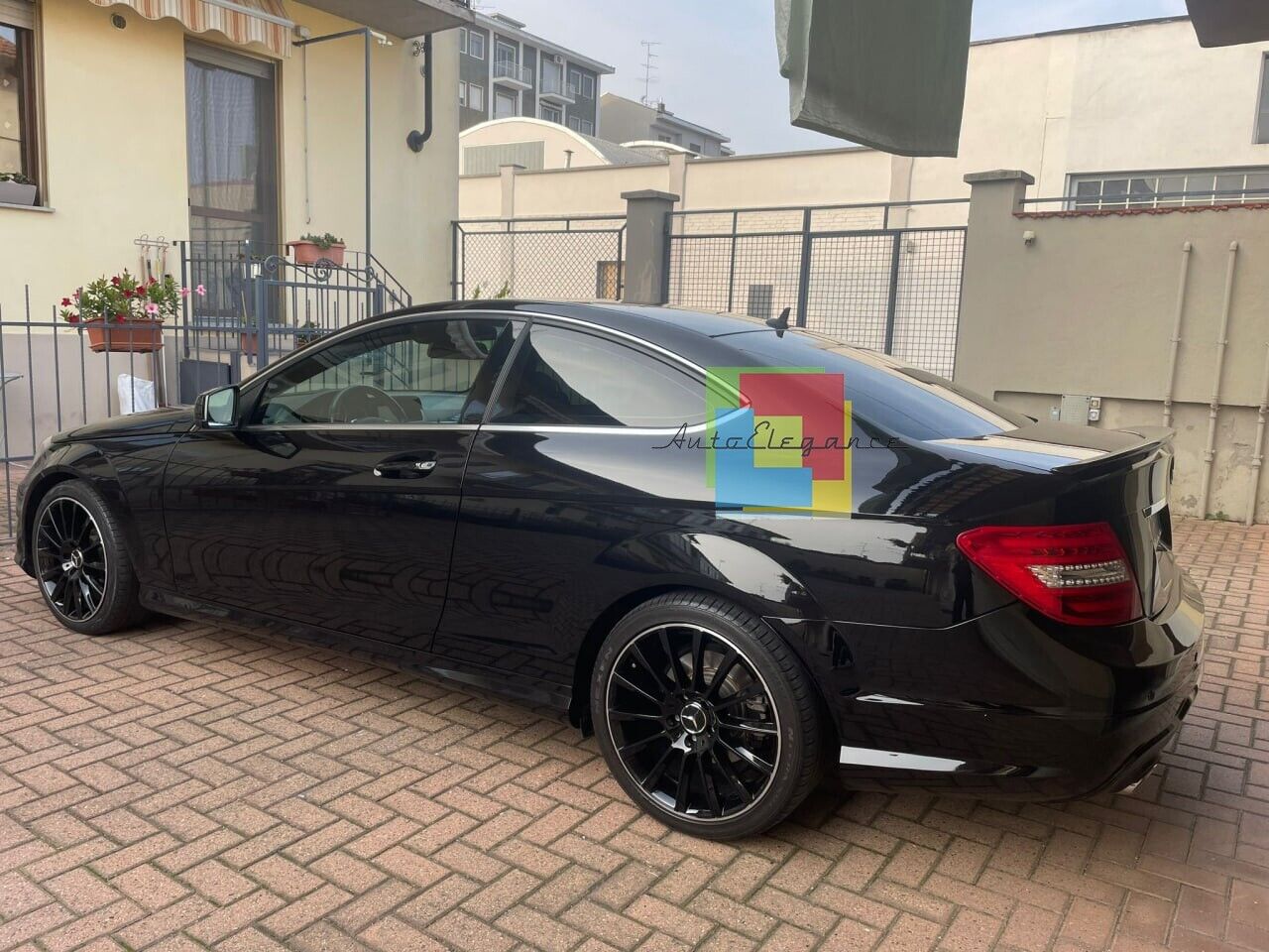 SPOILER SUITABLE FOR MERCEDES C CLASS C204 COUPE 2011-2014 GLOSSY BLACK