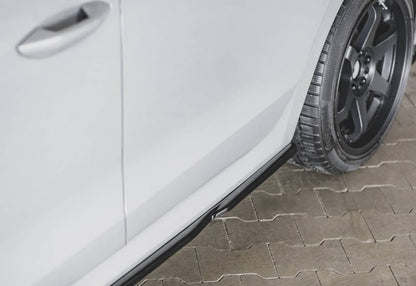 UNDER SKIRTS SUITABLE FOR AUDI A6 4G 2011-2018 GLOSSY BLACK