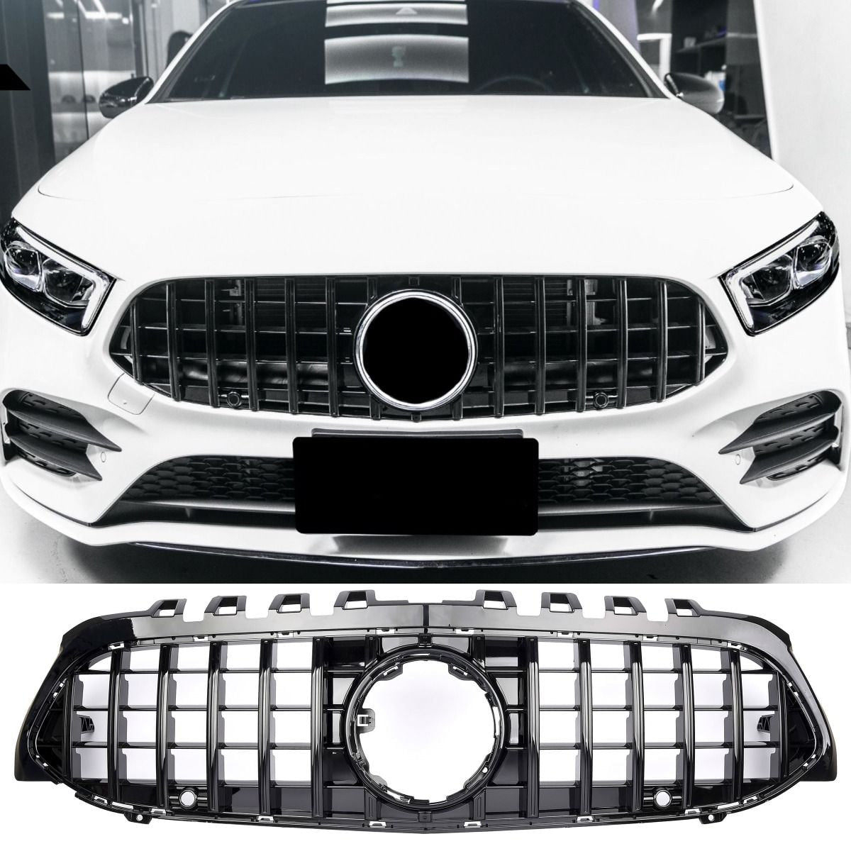 💕ART. 0032 GRIGLIA CLASSE A W177  AMG LOOK GT NERA SENZA CAMERA 💕