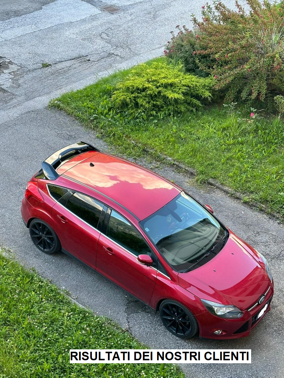 SPOILER TETTO ADATTO PER FORD FOCUS MK3 2011-2018 LOOK RS GREZZO