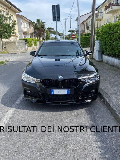 Splitter anteriore sotto Paraurti nero lucido adatto per BMW Serie 3 F30 F31