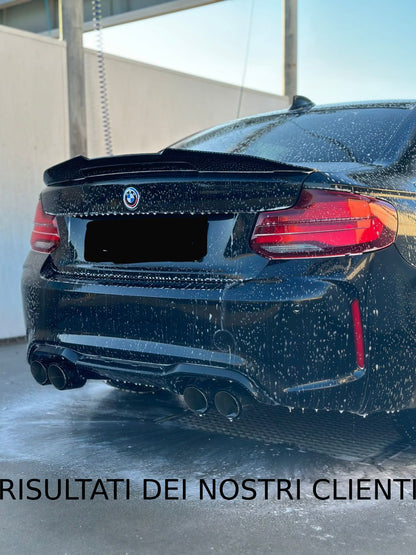 SPOILER SUITABLE FOR SERIE 2 F22 2014-2020 LOOK PSM M2 GLOSSY BLACK 