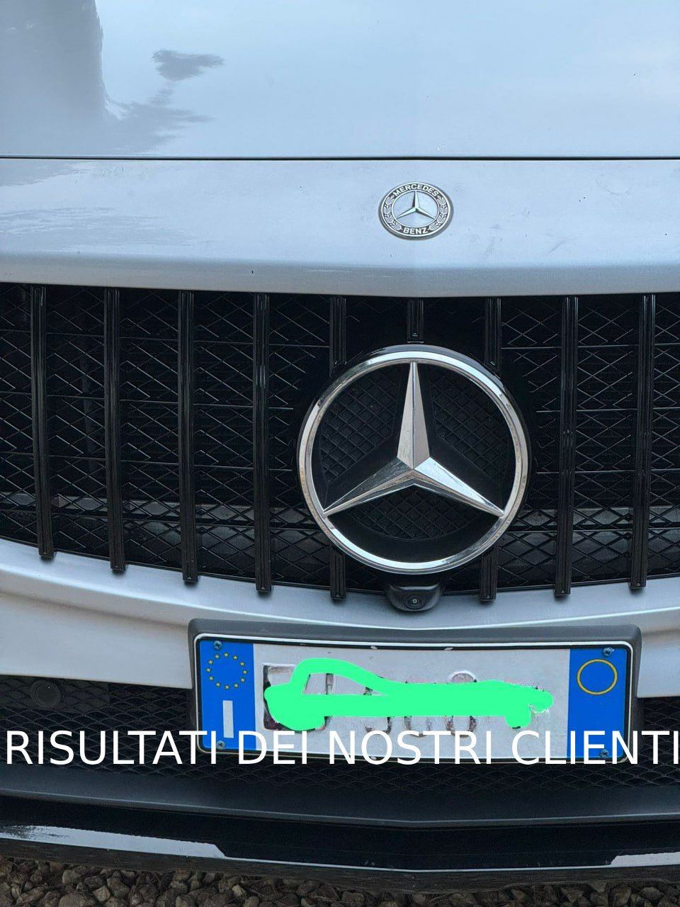 Griglia sportiva nero lucido ADATTO per Mercedes GLA X156 13-16