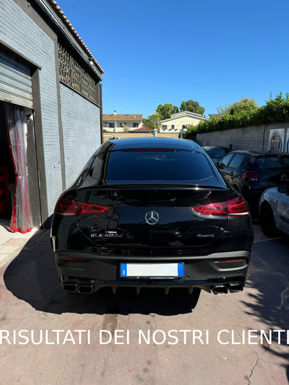 SPOILER POSTERIORE SUL COFANO MERCEDES GLE C167 W167 2019+ COUPE AMG NERO LUCIDO