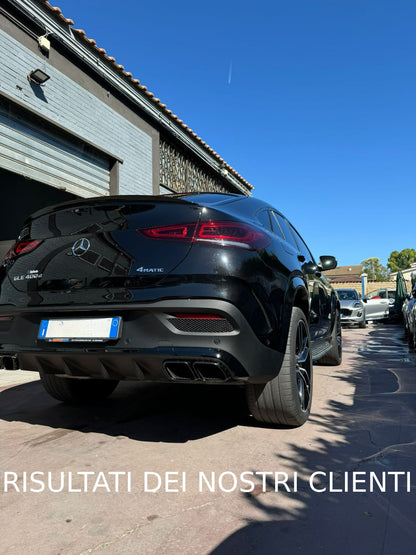 SPOILER POSTERIORE SUL COFANO MERCEDES GLE C167 W167 2019+ COUPE AMG NERO LUCIDO