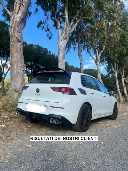 SPOILER TETTO ADATTO PER VW GOLF 8 LOOK R NERO LUCIDO DESIGN SPORTIVO