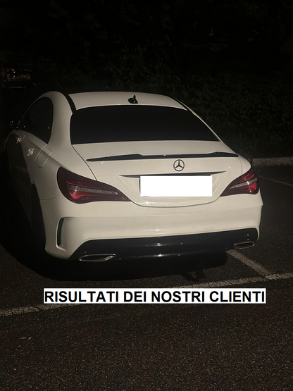 SPOILER ADATTO PER MERCEDES CLA C117 2013+ LOOK NERO LUCIDO DESIGN SPORTIVO