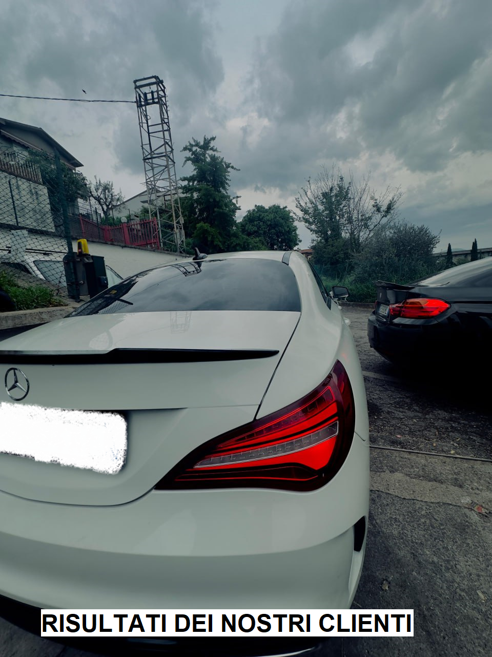 SPOILER ADATTO PER MERCEDES CLA C117 2013+ LOOK NERO LUCIDO DESIGN SPORTIVO