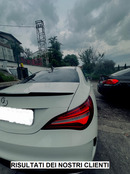 SPOILER ADATTO PER MERCEDES CLA C117 2013+ LOOK NERO LUCIDO DESIGN SPORTIVO