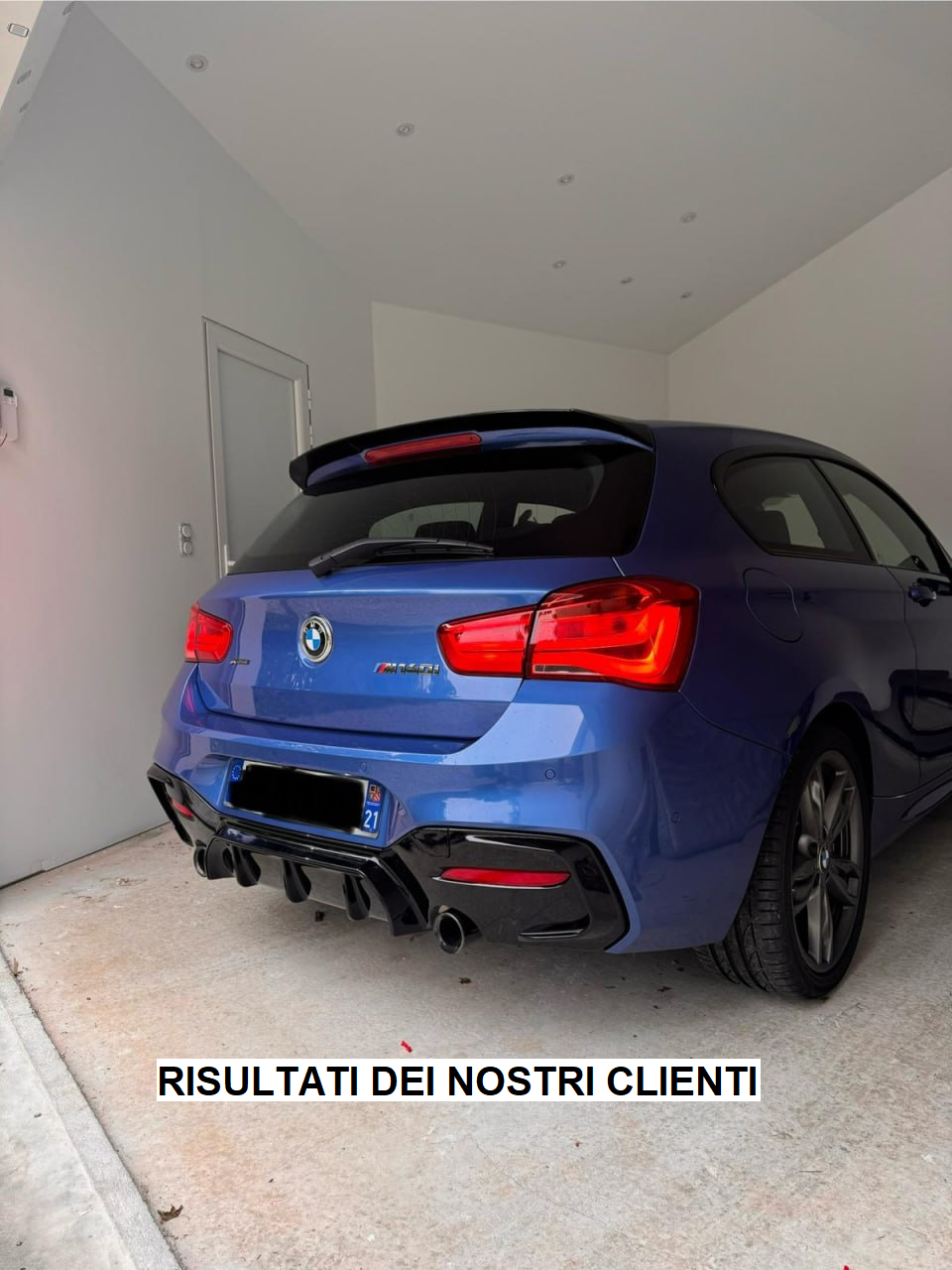 SPOILER SUITABLE FOR BMW 1 SERIES F20 F21 2011-2019 SPORTY GLOSSY BLACK LOOK