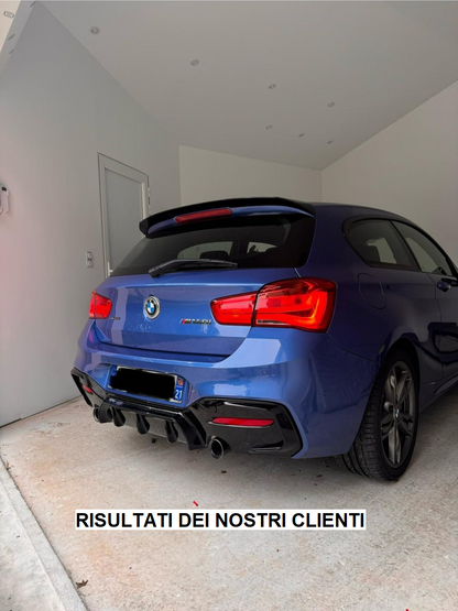 SPOILER SUITABLE FOR BMW 1 SERIES F20 F21 2011-2019 SPORTY GLOSSY BLACK LOOK
