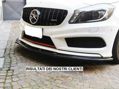 SPLITTER ADATTO PER MERCEDES W176 12-15 AMG A45 NERO LUCIDO