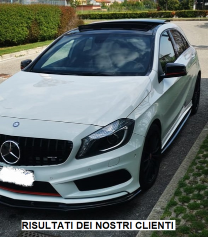 SPLITTER ADATTO PER MERCEDES W176 12-15 AMG A45 NERO LUCIDO