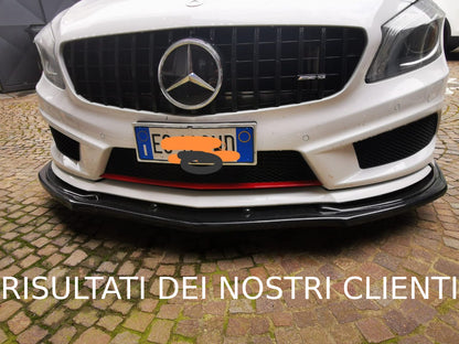 SPLITTER ADATTO PER MERCEDES W176 12-15 AMG A45 NERO LUCIDO