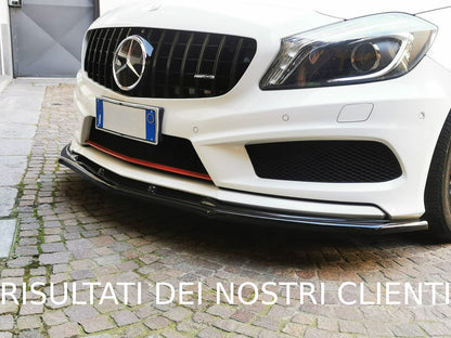 SPLITTER ADATTO PER MERCEDES W176 12-15 AMG A45 NERO LUCIDO