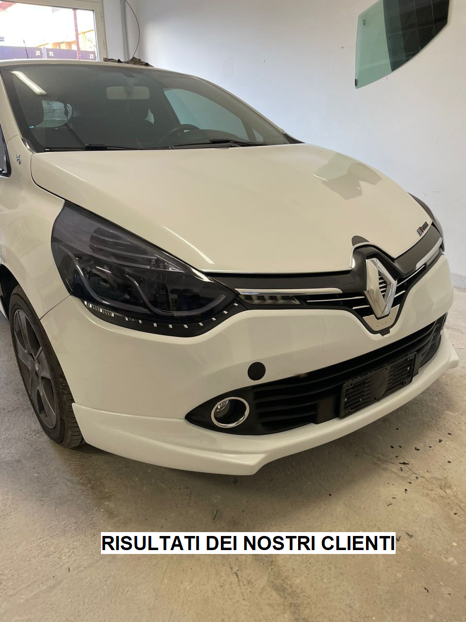 RENAULT CLIO 4 2012-2015 ABS FRONT BUMPER BLADE SPLITTER LOOK RS